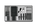 Victorinox Besteck-Set Swiss Classic 24-teilig, Schwarz/Silber