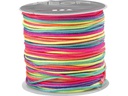 Creativ Company Macramé-Band 1 mm, Neon multi, 28 m