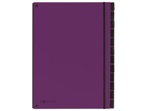 [90100251 990147] Pagna Ordnungsmappe A4 Trend Lila, 12 Fächer