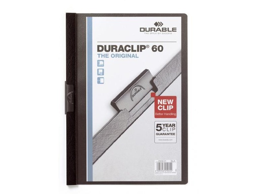 [90100393 1127607] DURABLE Klemmhefter Duraclip 60 A4, Schwarz