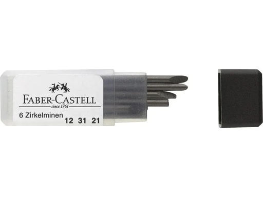 [90010020 924302] Faber-Castell Zirkelminen H, 25 mm 6 Stück