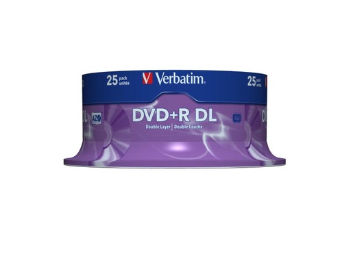 [90100466 150596] Verbatim DVD+R 8.5 GB, Spindel (25 Stück)