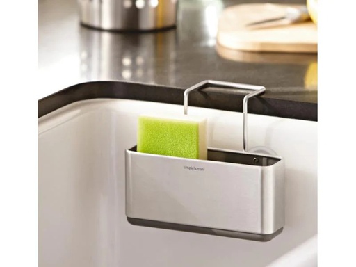 [90100584 368499] Simplehuman Spültroganhänger Caddy Edelstahl Silber