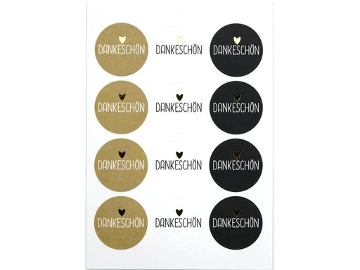 [90100608 1212512] Artoz Motivsticker Dankeschön 6 Stück