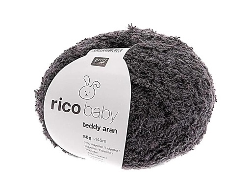 [90100629 945240] Rico Design Wolle Baby Teddy Aran 50 g Dunkelgrau