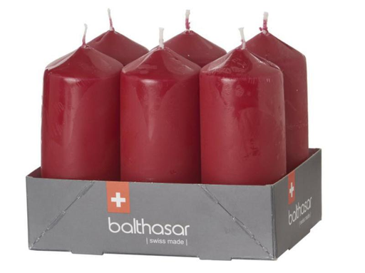 [90010052 936041] balthasar Zylinderkerze Antikrot, 6 Stück
