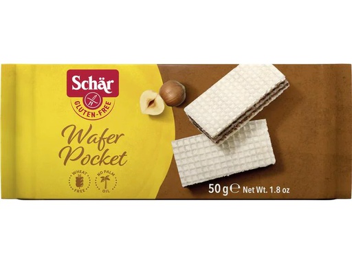 [90100793 967305] Dr.Schär Wafer pocket Haselnuss glutenfrei 50 g