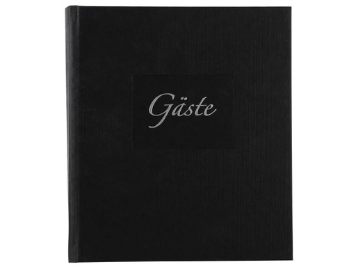 [90100802 1045799] Goldbuch Gästebuch Seda Schwarz