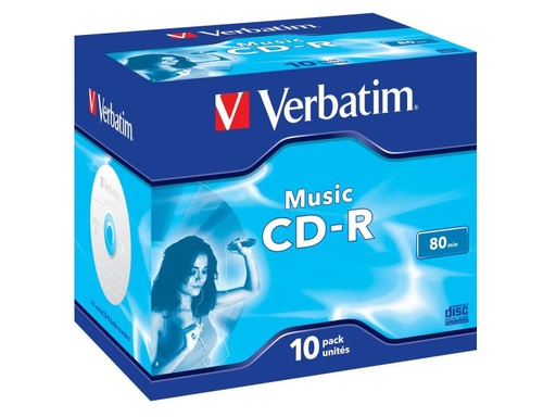 [90101085 6381] Verbatim CD-R 0.7 GB, Jewelcase (10 Stück)