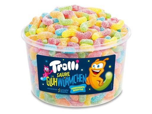 [90101152 1156630] Trolli Gummibonbons Saure Glühwürmchen 1 kg