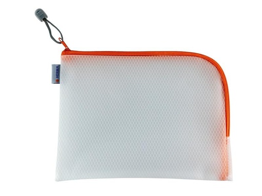 [90101330 1161014] HERMA Etui Mesh Bag 26 x 20 cm, Orange/Weiss