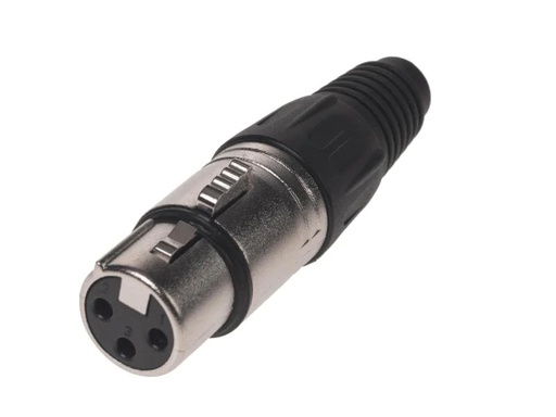 [90101340 889780] Bemero Stecker BC1001NI-F 3-Pol XLRf female Stecker Nickel