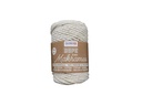 Glorex Wolle Makramee Rope gedreht 3 mm, 250 g, Weiss
