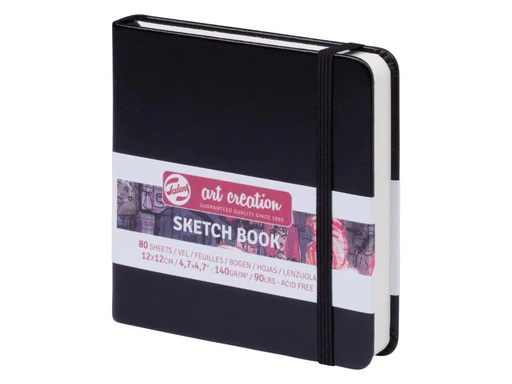 [90101885 997213] Talens Zeichenblock 12 x 12 cm Schwarz