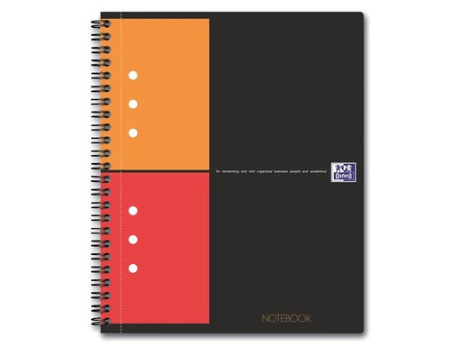 [90101909 1108957] Oxford Notizbuch International Notebook, A5 +, Kariert, Grau