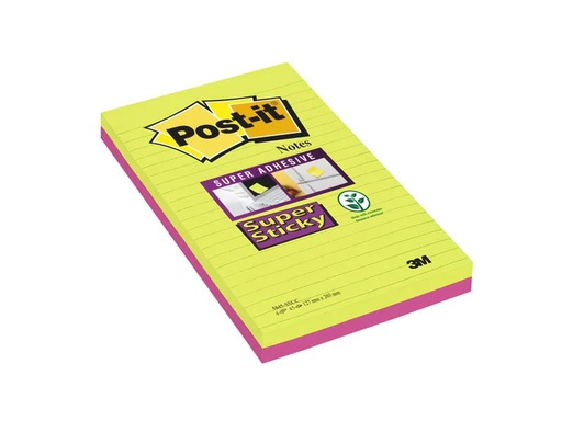 [90010174 1072750] Post-it Notizzettel Post-it Super Sticky 2 Blöcke à 45 Blatt