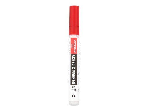 [90102040 1174353] Amsterdam Acrylmarker M 105 Weiss Deckend