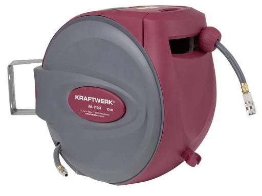 [90102078 623191] Kraftwerk Druckluft-Schlauchaufroller 15m