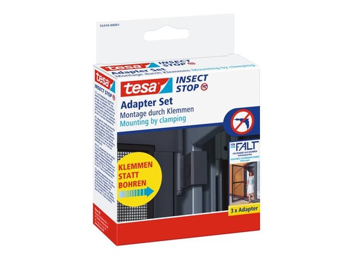 [90102184 1192167] tesa Adapter für Fliegengitter FALT, Anthrazit