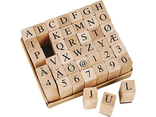 [90102298 1084380] Creativ Company Stempelset Buchstaben/Zahlen 42-teilig