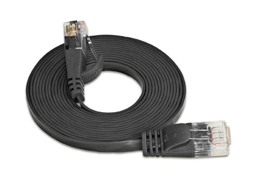[90102589 314687] SLIM Slimpatchkabel RJ-45 - RJ-45, Cat 6, UTP, 1 m, Schwarz