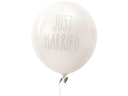 Rico Design Luftballon Just Married Ø 30 cm, 12 Stück, Weiss