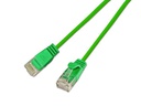SLIM Slimpatchkabel RJ-45 - RJ-45, Cat 6, UTP, 0.15 m, Grün