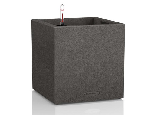 [90102752 494387] Lechuza Blumentopf Canto Stone 30 low, Schwarz