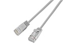 SLIM Slimpatchkabel RJ-45 - RJ-45, Cat 6, UTP, 0.5 m, Grau