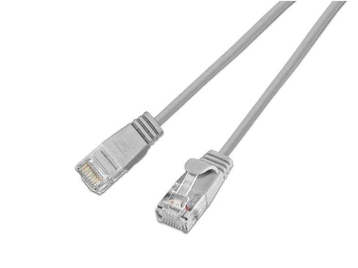 [90010261 353666] SLIM Slimpatchkabel RJ-45 - RJ-45, Cat 6, UTP, 0.5 m, Grau