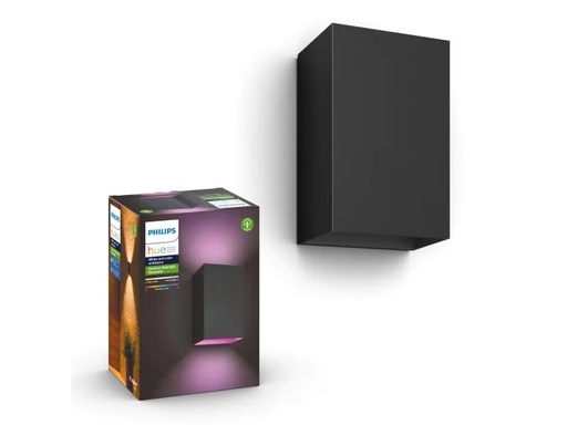 [90102845 1025207] Philips Hue White &amp; Color Ambiance Outdoor Resonate Wandleuchte Schwarz