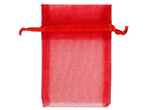 [90102964 884055] Creativ Company Organzabeutel Organza 7 x 10 cm 10 Stück, Rot
