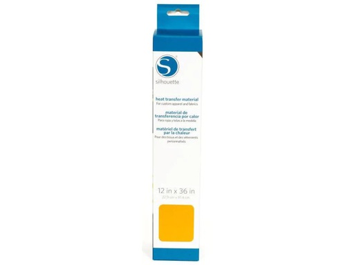 [90102985 346389] Silhouette Aufbügelfolie 30.5 cm x 90 cm Gelb, glatt