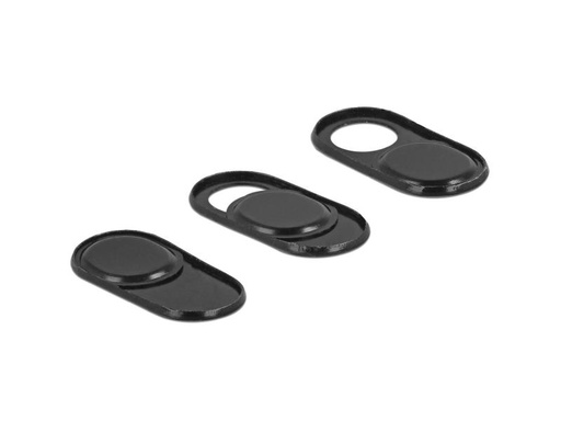 [90103122 844861] Delock Webcam-Abdeckung 3er Set, selbstklebend, schwarz