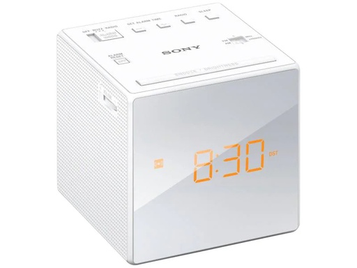 [90010292 314184] Sony Radiowecker ICF-C1 Weiss