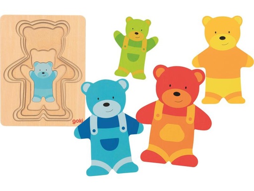 [90103179 1044875] Goki Holzpuzzle Bär