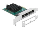 Delock Netzwerkkarte 4x 1Gbps, RTL8111 PCI-Express x1