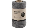 Creativ Company Baumwollgarn Makramé 330 g, Grau