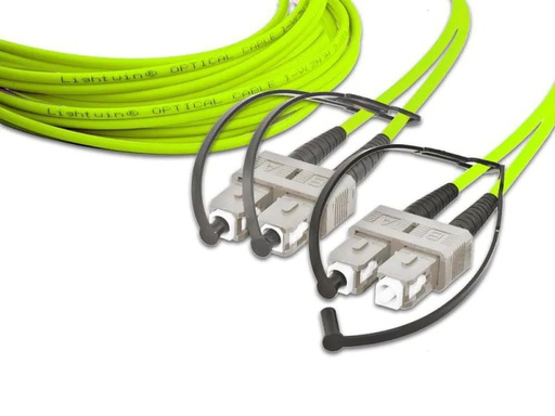 [90010314 849037] Lightwin LWL-Patchkabel SC-SC, Multimode, OM5, 10m