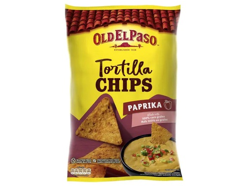 [90103421 957320] Old El Paso Tortilla Chips Paprika 185 g