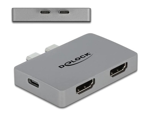 [90010335 1180582] Delock Adapter Dual HDMI Thunderbolt 3 - HDMI/USB Type-C