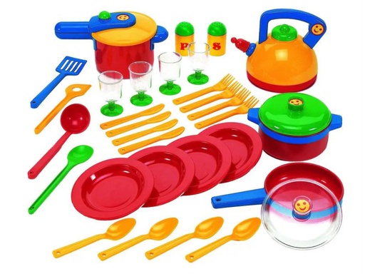 [90103576 289200] Klein-Toys Spiel-Geschirr Emmas Kitchen Grosses Topfset