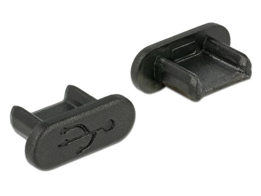 [90103639 758320] Delock Blindstecker/Staubschutz USB-MicroB 10 Stück Schwarz