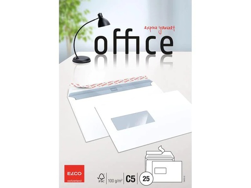 [90103665 240650] ELCO Couvert Office C5 Fenster links, 25 Stück