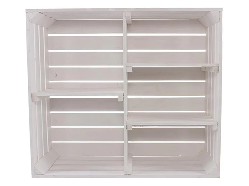 [90103711 1162315] Holz Zollhaus Regal Vintage Weiss, 77 x 68 cm