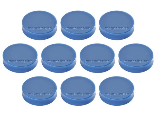[90103712 1072976] Magnetoplan Haftmagnet Ergo Medium Ø 3 cm Dunkelblau, 10 Stück