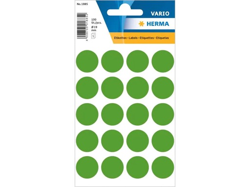 [90103852 1093054] Herma Stickers Klebepunkte Vario Ø 19 mm, Dunkelgrün