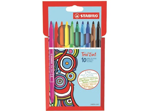 [90010379 1103466] STABILO TRIO 2 in 1, 10 Stück