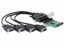 Delock PCI-Express-Karte 89938 4x RS-232 mit Spannungsversorgung