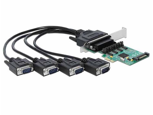 [90010382 1101551] Delock PCI-Express-Karte 89938 4x RS-232 mit Spannungsversorgung